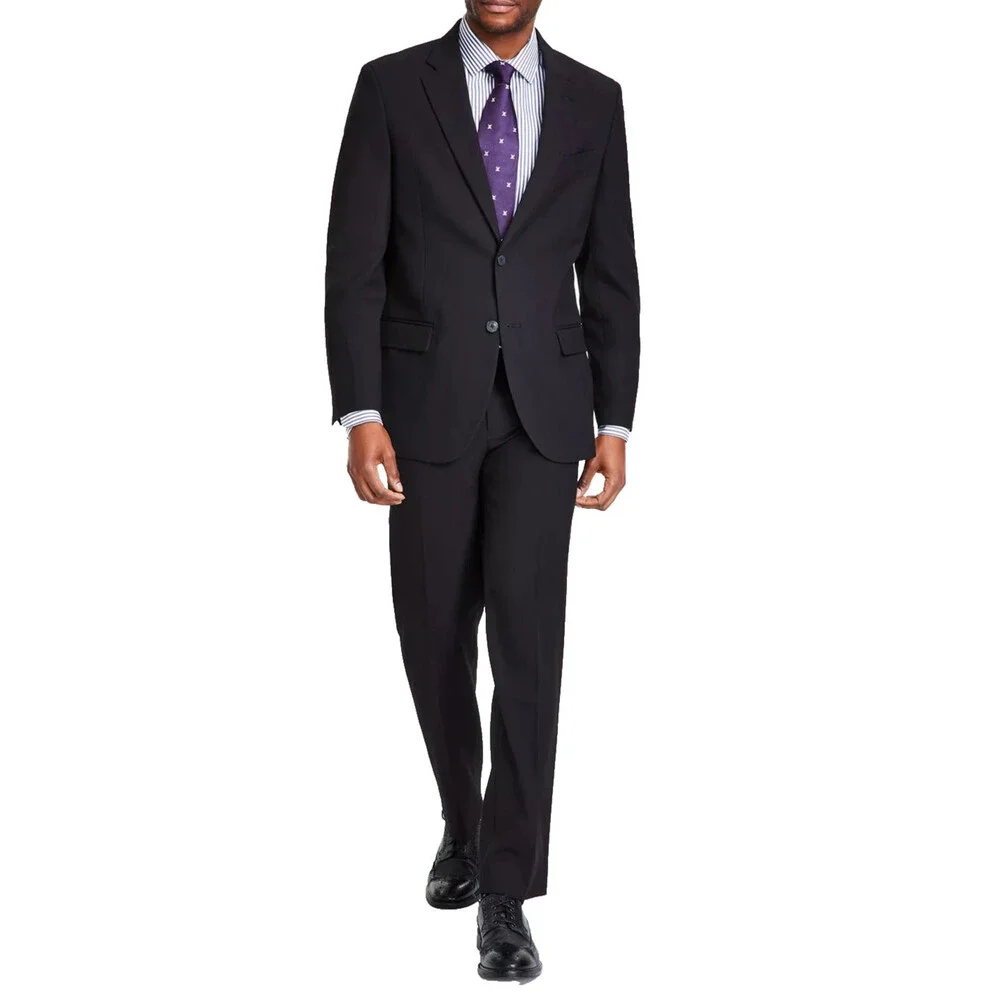Nautica Men's Suit 38S 32x31 Black Modern Fit Bi-Stretch Performance NWT $395
